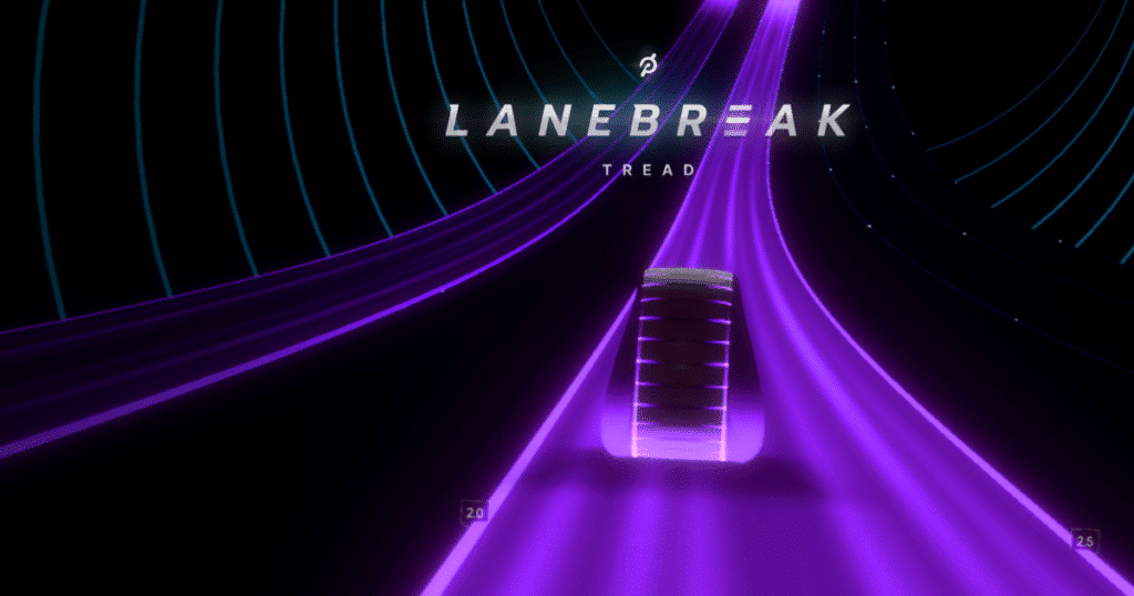 Peloton Lanebreak auf dem Tread Laufband verfügbar 6 lanebreak peloton laufband tread videospiel erfahrungsbericht