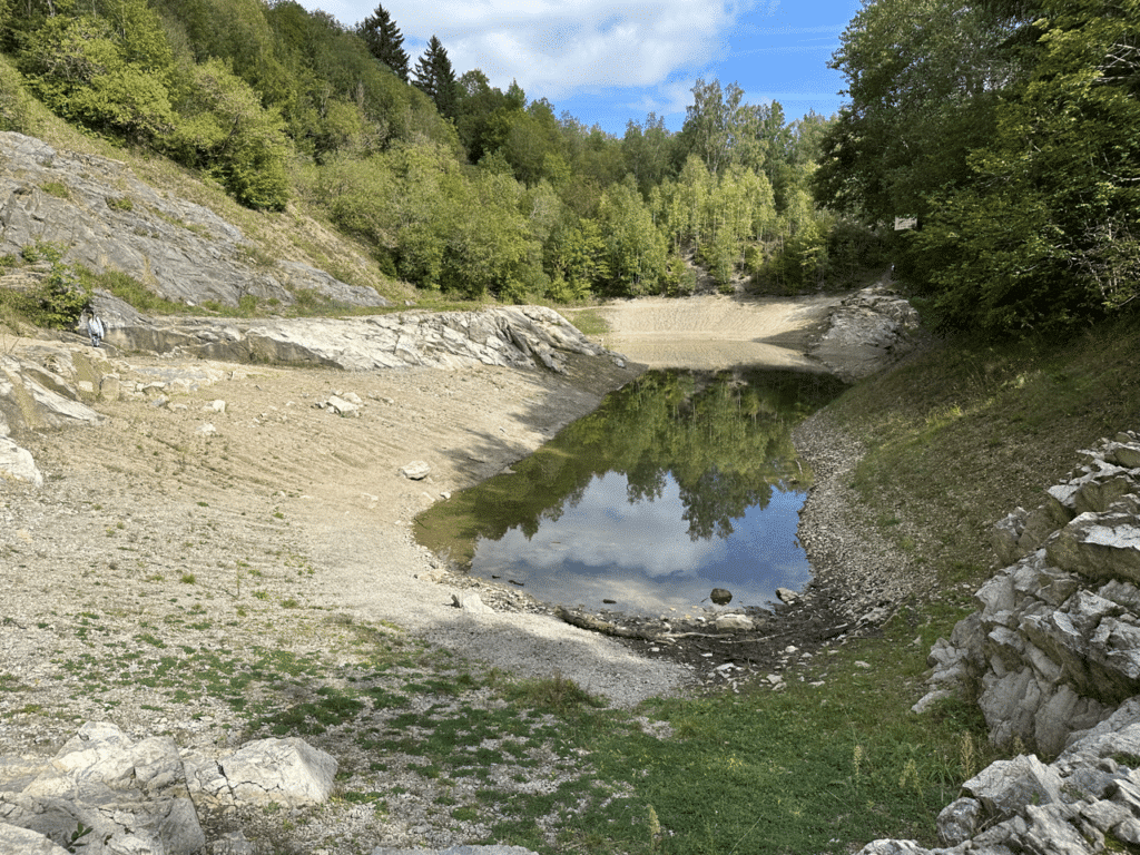 blauer see harz ausgetrocknet kein wasser wenig wasser