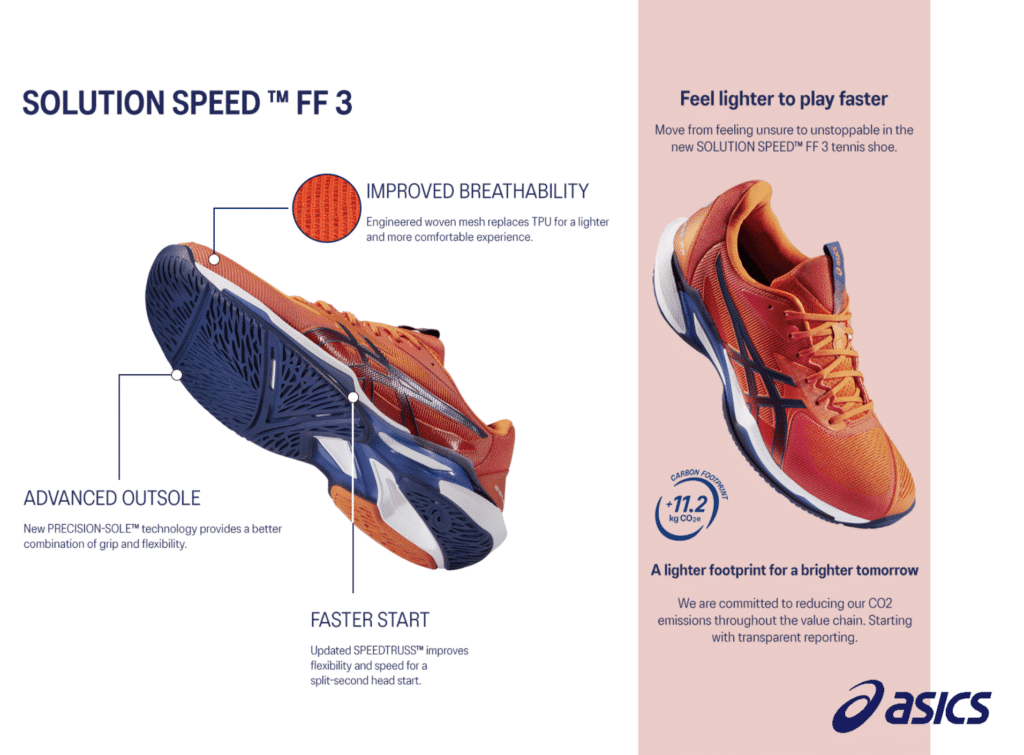 asics solution speed ff 3 tennisschuhe features neuheiten vergleich