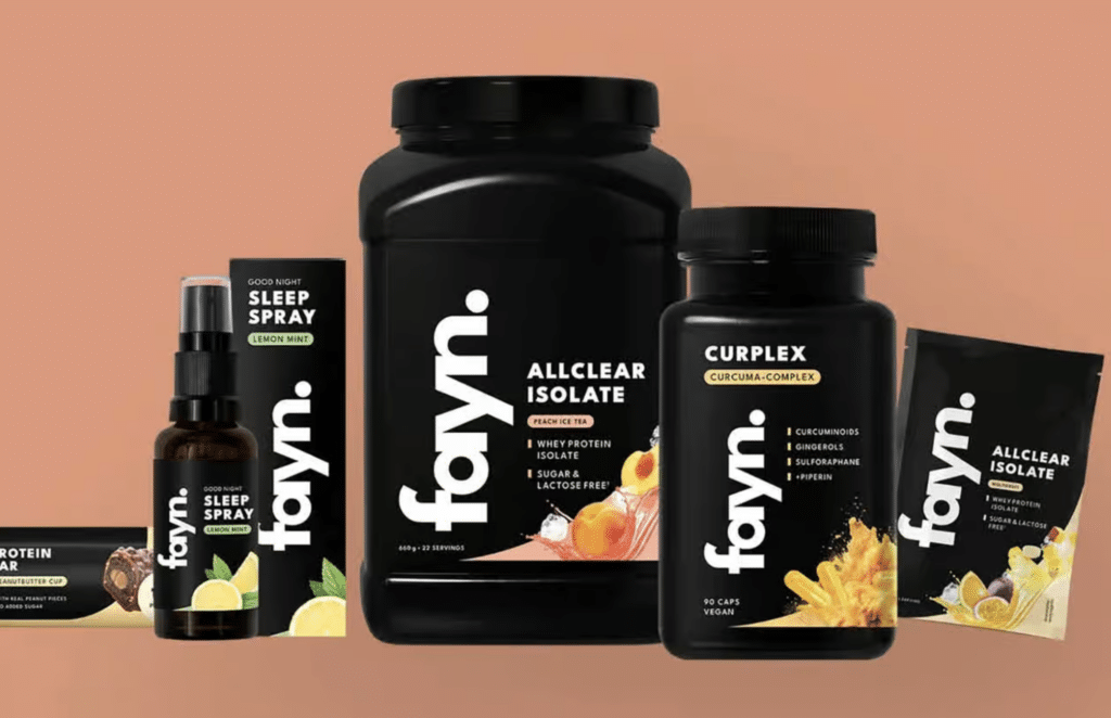 fayn Protein und Supplements Erfahrungen. Kann Teveo auch Supps? 2 fayn protein supplements angebot sortiment
