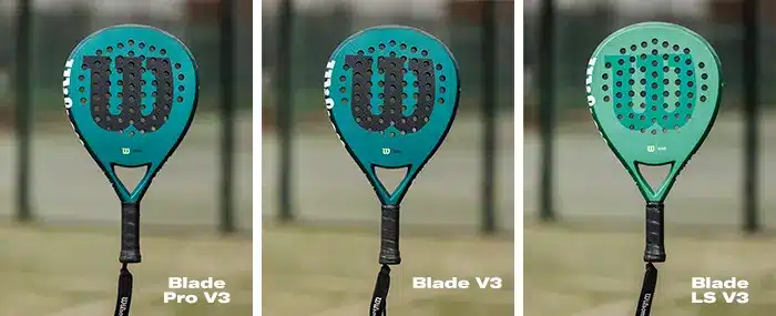 Padel Schläger Test: So performt der Wilson Blade V3 auf dem Padel Tennis Court 3 wilson blade v3 padel tennis schlaeger serie vergleich unterschiede