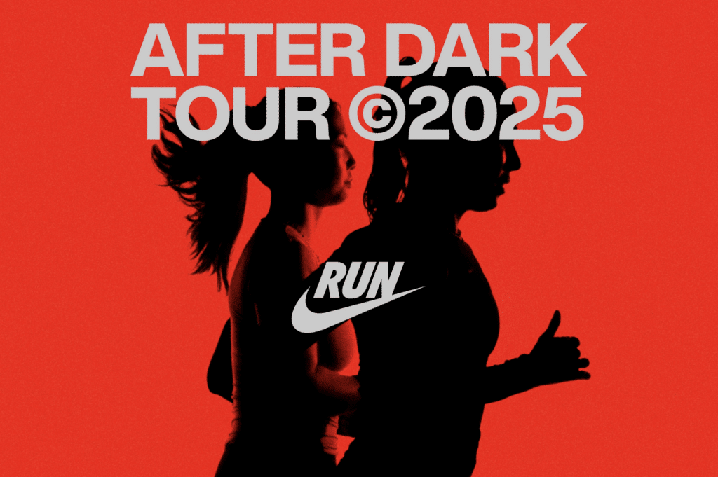 nike after dark tour 2025 laufserie frauen laufevents