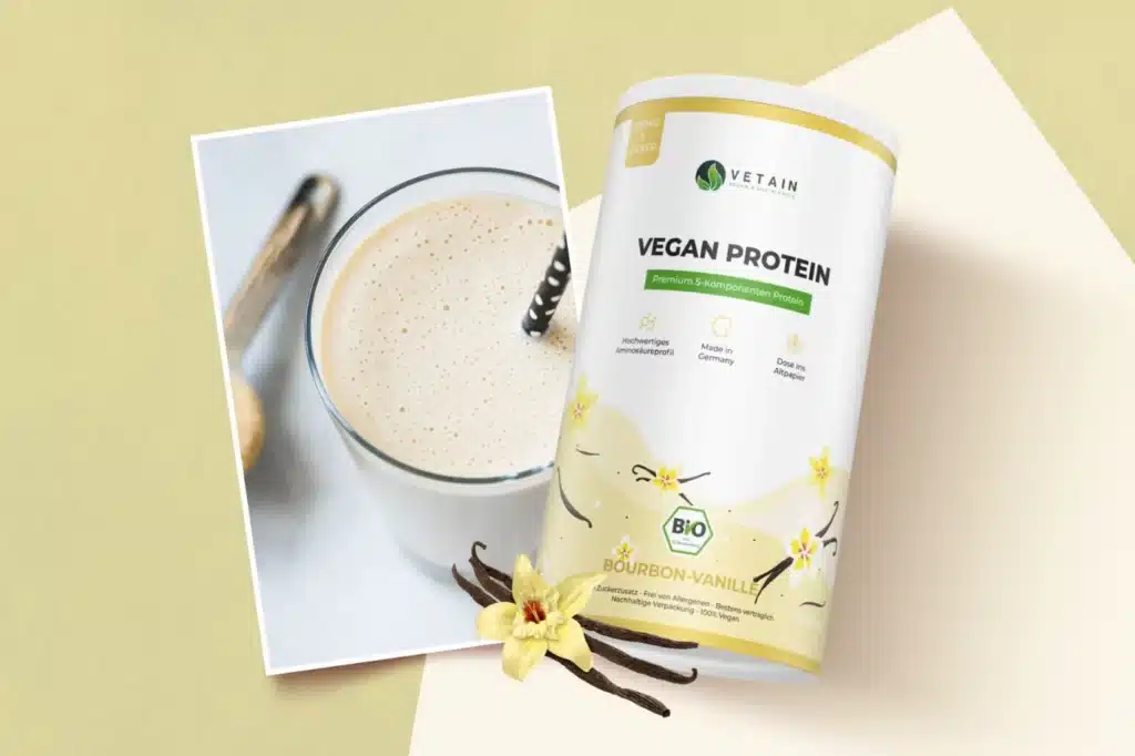 Vetain Protein Erfahrungen. Lohnt sich das vegane Proteinpulver auch nach dem Test? 2 vegan protein erfahtungen test vanille veganes bio proteinpulver 1400x