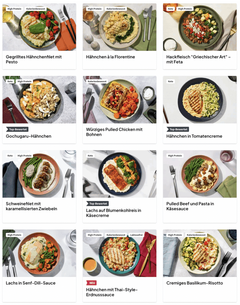 factor meals test deutschland fitness essen auswahl gerichte